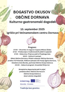 Bogastvo okusov Občine Dornava vabilo