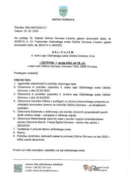 4. redna seja Občinskega sveta 1